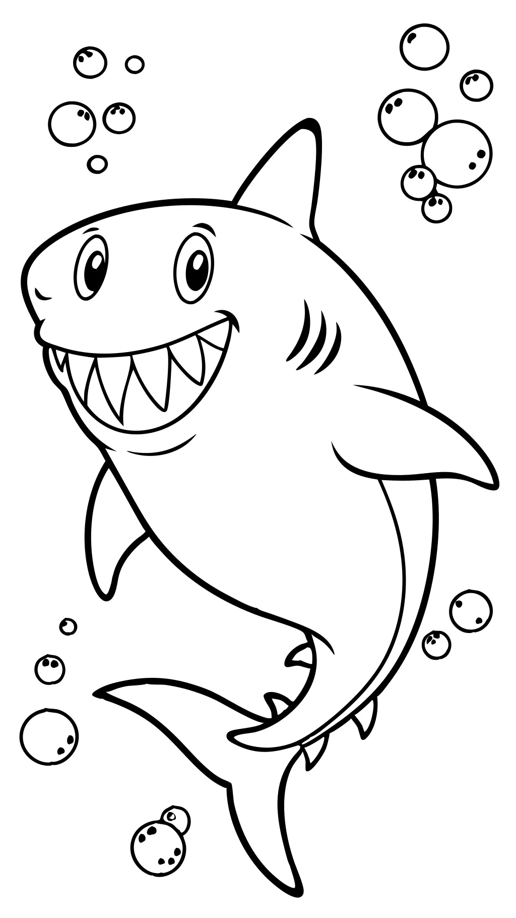 coloriages de requin imprimable